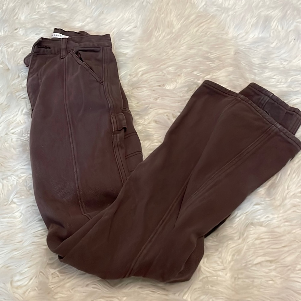 brown semi flared pacsun jeans